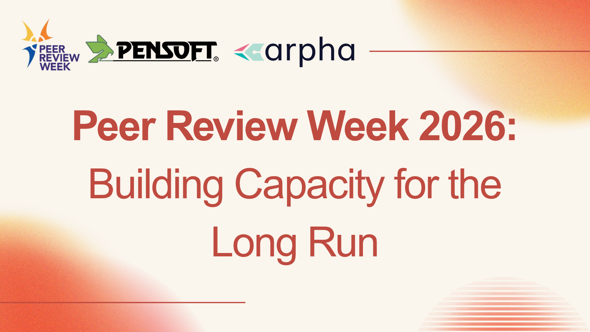Peer Review Week 2026: Building Capacity for the Long Run